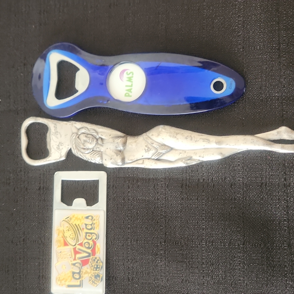 SET OF 3LALL LAS VEGAS SOUVENIR BOTTLE OPENERS.